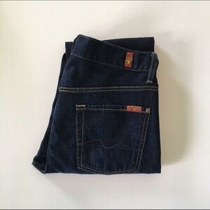 7 For All Mankind Men Slim Straight Indigo Jeans